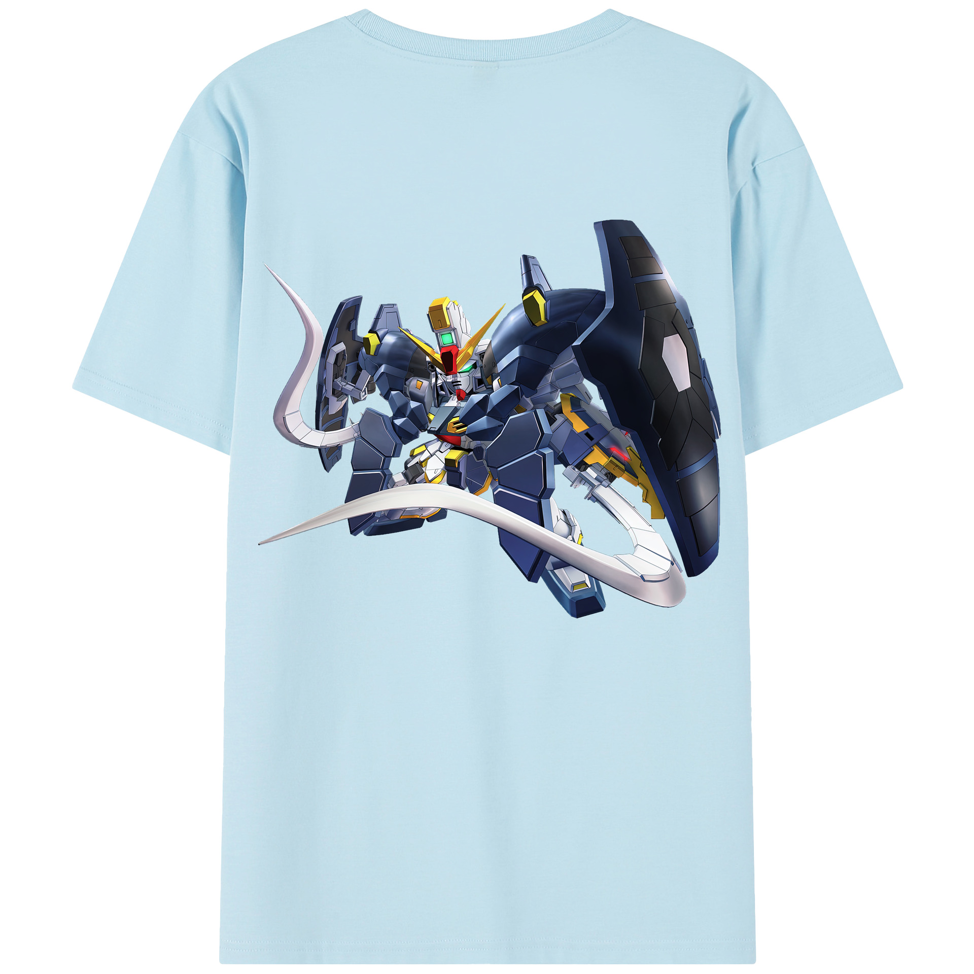 （画像用） 機動戦士ガンダム Mobile Suit Gundam 綿100％半袖Tシャツ（背面プリント）